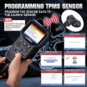 LAUNCH CRT5011E Newest TPMS Relearn Tool Support 315/ 433MHz TPMS Sensor, Read/Activate/Programming/Relearn/Reset/Key Fob Test