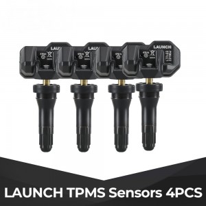 4pcs Launch LTR-03 RF Sensor 315MHz & 433MHz 2 in 1 Universal Programmable TPMS Sensor (Metal Valves/ Rubber Valves)