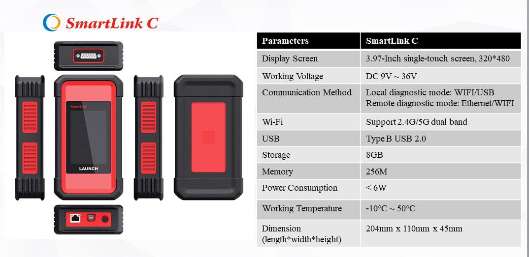 Launch-X431-SmartLink-C-V20-Remote-Diagnostic-Device-Vehicle-Data-Link-Connector-SP558